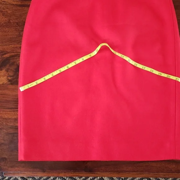 Vintage J.CREW Wool No. 2 Pencil Skirt Red - Picture 14 of 14